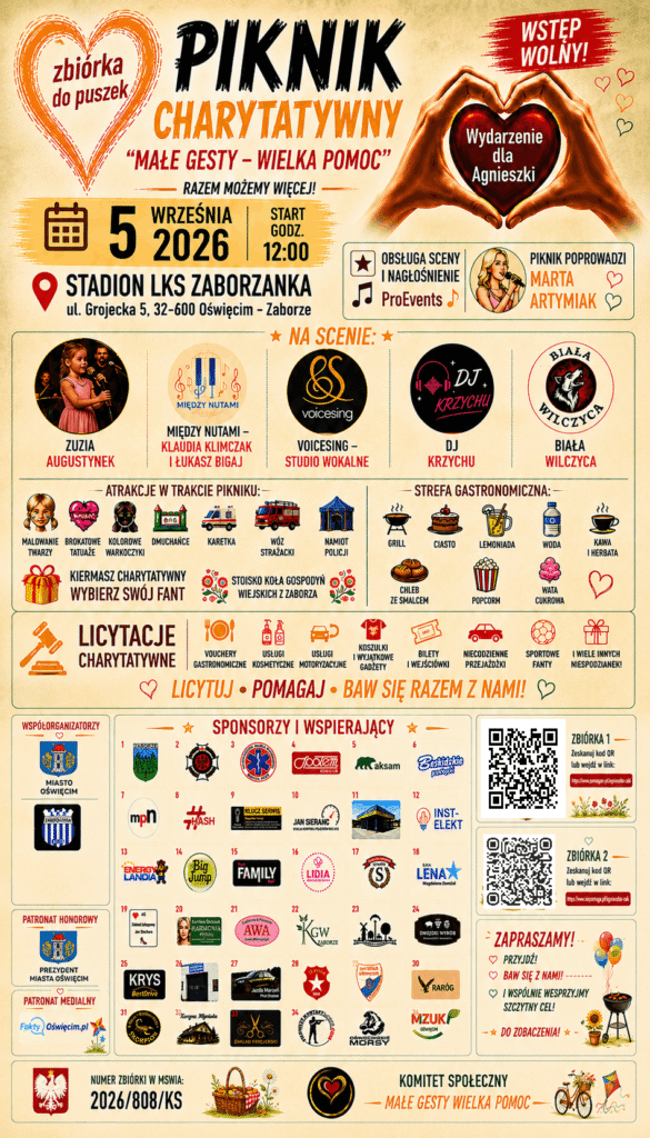 Piknik charytatywny dla Agnieszki. W Zaborzu będzie muzyka, licytacje i atrakcje dla całych rodzin